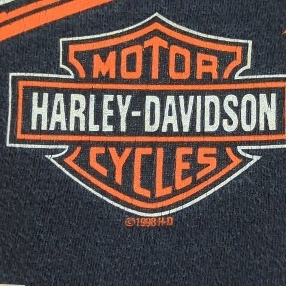 Harley Davidson T Shirt XL Vintage 1997-98 Double Sided Utica NY - Picture 7 of 10